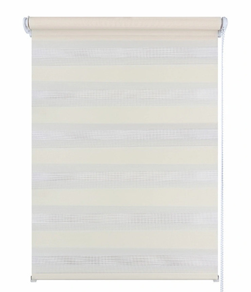 Рулонные шторы День-ночь молочные 47 см